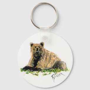 Grizzlybjörnkeychain Nyckelring