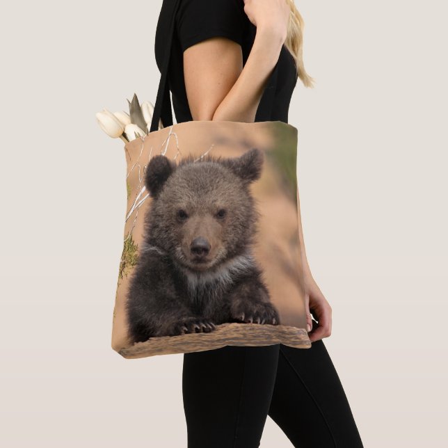Grizzlybjörnunge Tygkasse (Närbild)