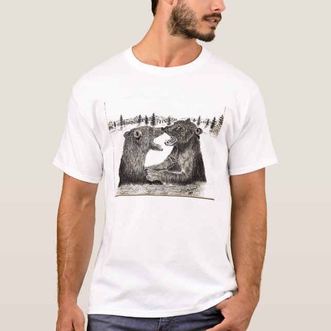 Grizzlyen uthärdar T-tröja Tee (Framsida)