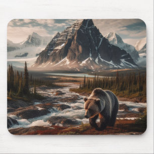 Grizzy Bear Mouse Pad Musmatta