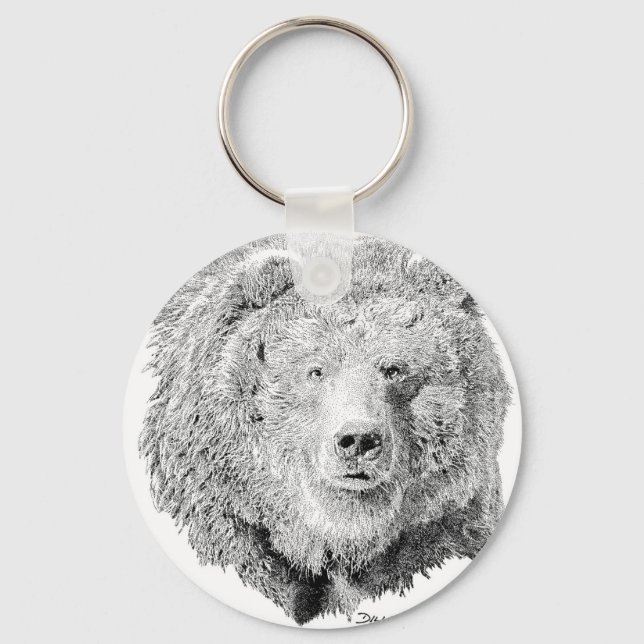 Grizzy Bear Nyckelring (Framsida)