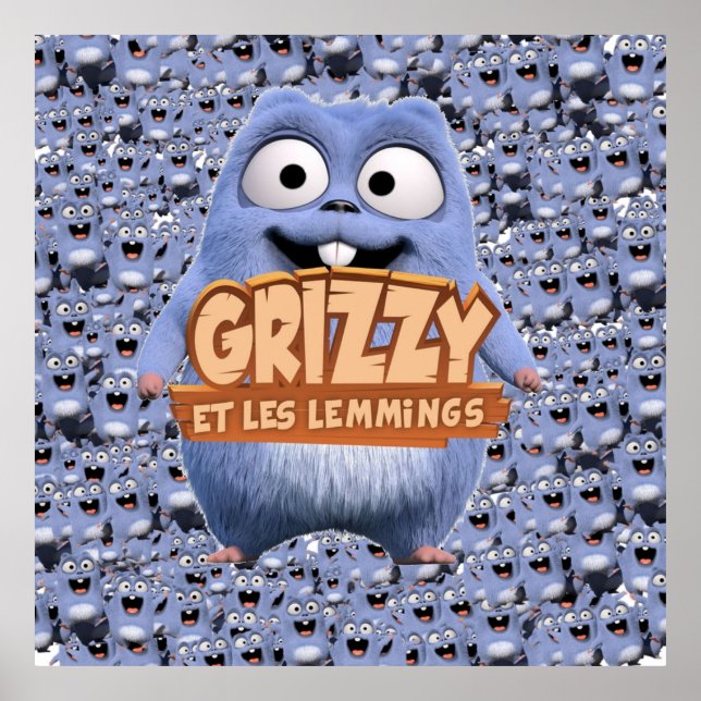 Grizzy och Lemmings Kids Favorite Collection Poster (Framsidan)