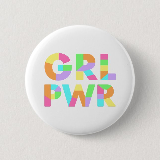 GRL PWR-färgstark Knapp (Framsida)