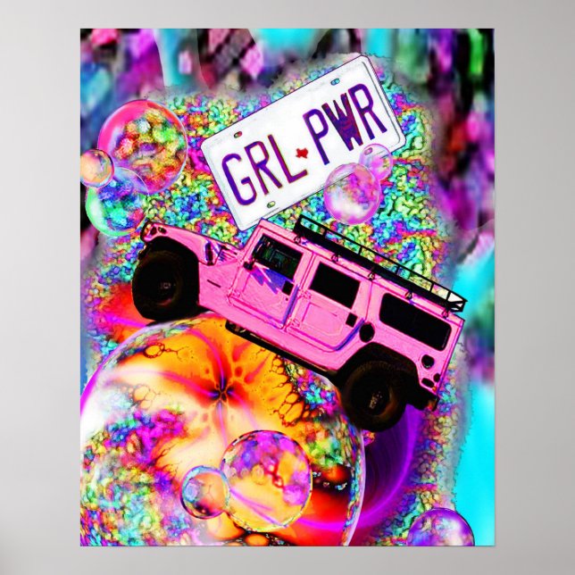 GRL PWR - Girl Power Poster (Framsidan)