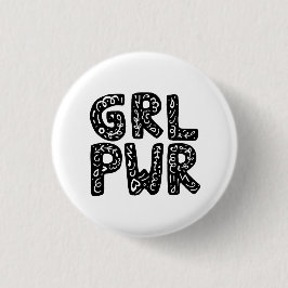 GRL PWR Girl Power Typography Art Knapp