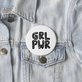 GRL PWR Girl Power Typography Art Knapp