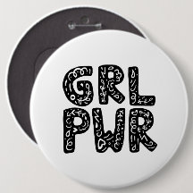 GRL PWR Girl Power Typography Art
