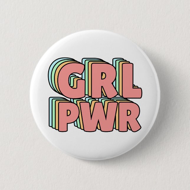 GRL PWR Pastel Knapp (Framsida)