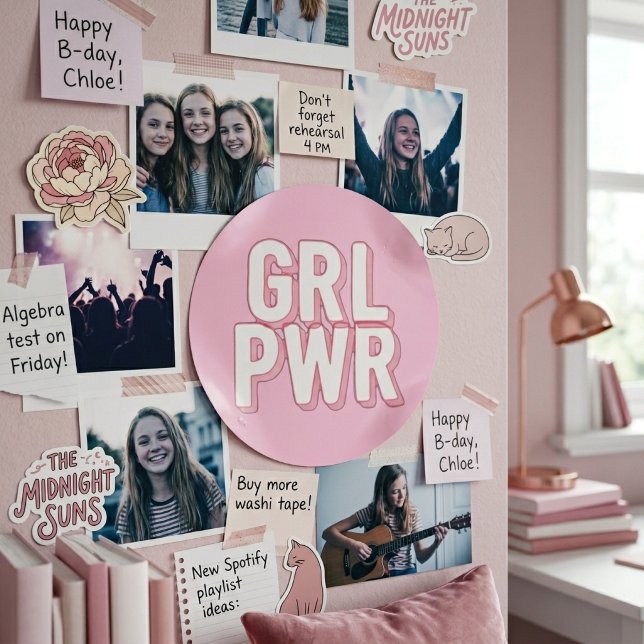 GRL PWR RUNT KLISTERMÄRKE (Skapare uppladdad)