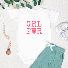 GRL PWR (tjejstyrka) - Söt het rosa T-shirt