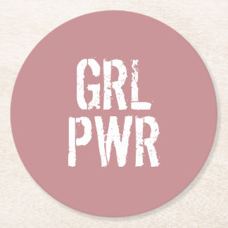 GRL PWR - UNDERLÄGG PAPPER RUND