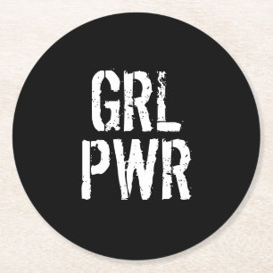 GRL PWR - UNDERLÄGG PAPPER RUND