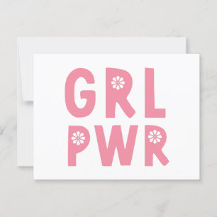 Grl pwr vykort