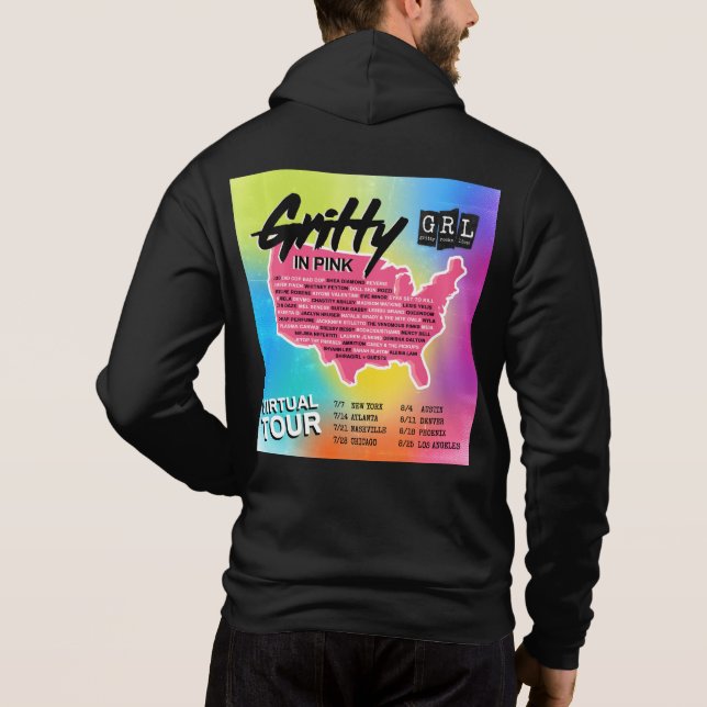 GRL Virtuellare Tour Hoodie T Shirt (Baksida)