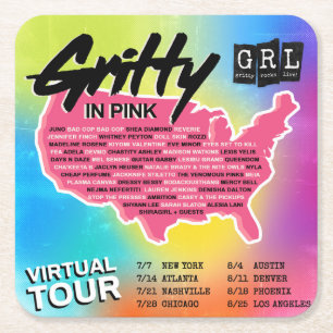GRL Virtuellare Tour-Underlägg Underlägg Papper Kvadrat