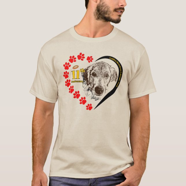 GRLS Heart hund design T Shirt (Framsida)