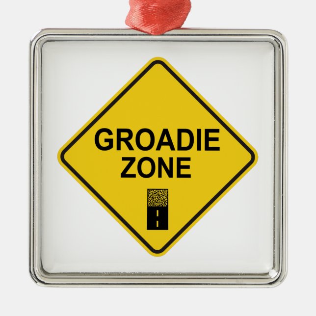 Groadie Zon Gravel Cycling Julgransprydnad Metall (Framsidan)