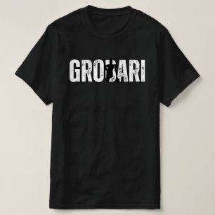 Grobari Grobar Sa Lopatom Crno Beli Partizan T Shirt