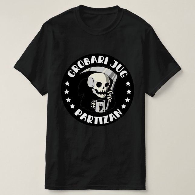 Grobari Jug Partizan T Shirt (Design framsida)
