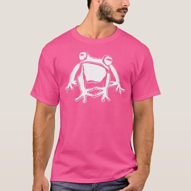 Grod Art Sketch Amphibians Toad Frog T Shirt (Framsida)