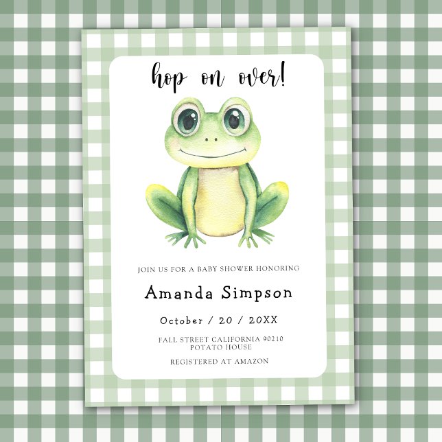 Grod Baby shower inbjudan (Skapare uppladdad)