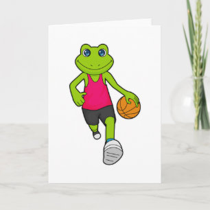 Grod Basketboll spelare Basketboll Kort