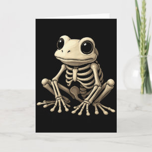 Grod Skelett Halloween Rolig Groda Älskare Män Kvi Kort