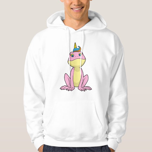 Grod som Unicorn Hoodie (Framsida)