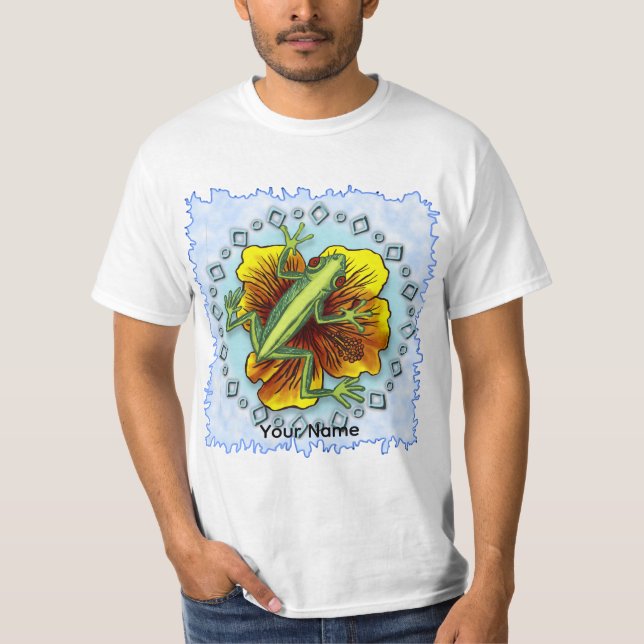 Groda Blomma T Shirt (Framsida)