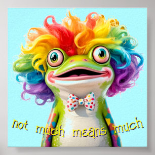 Groda Clown Absurdistisk Affisch "Inte Mycket Bety