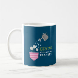 Groda där du är planterad med fickinspiration kaffemugg