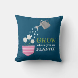 Groda där du är planterad med fickinspiration kudde