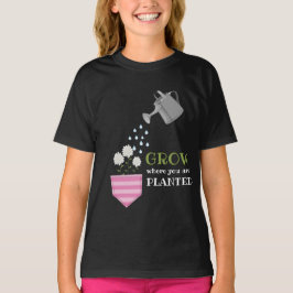 Groda där du är planterad med fickinspiration t shirt