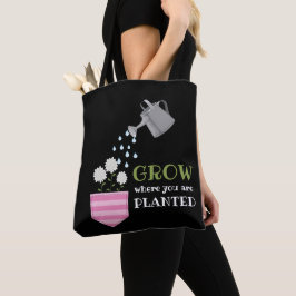 Groda där du är planterad med fickinspiration tygkasse