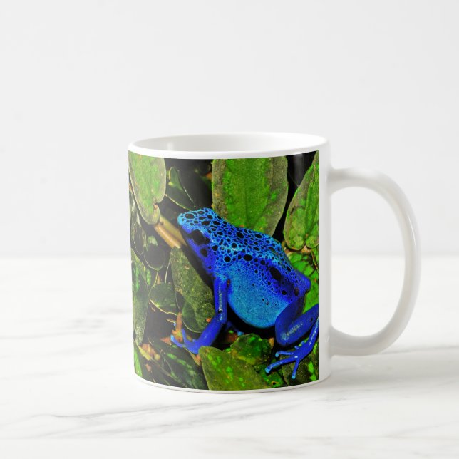 Groda Dendrobates Azureus för blåttgiftpil Kaffemugg (Höger)