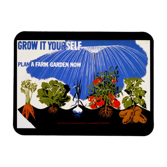 Groda det själv ~ Planera en gårdskGarden nu Magnet (Horisontell)