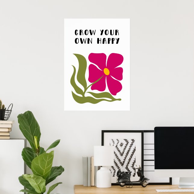 Groda din egen lycklig poster (Hemmakontoret)