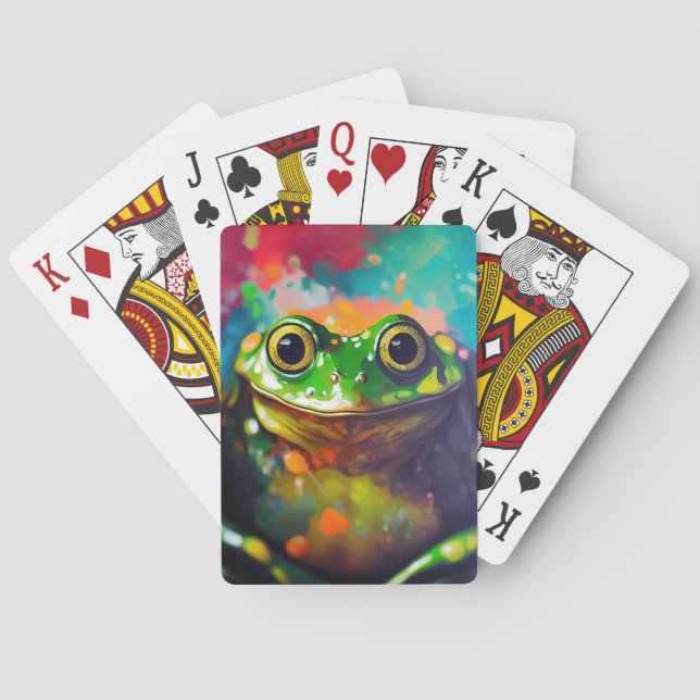 Groda djur Discovery Äventyr Nature Planet Ear Casinokort (Baksidan)