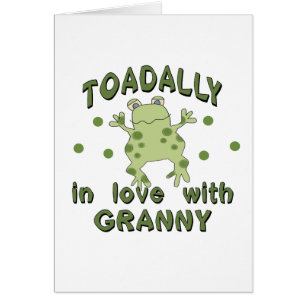 Groda för TOADALLY-kärlekGranny Hälsningskort