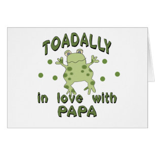 Groda för TOADALLY-kärlekpappa Hälsningskort