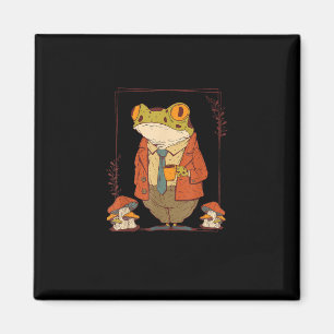 Groda Goblincore Akademisk Estetik Svamp Magnet