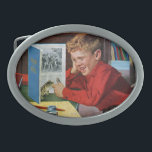 Groda i bibliotek<br><div class="desc">Konstnär: Richard Sargent | pojke i bibliotek,  groda som gömmas i historiebok</div>