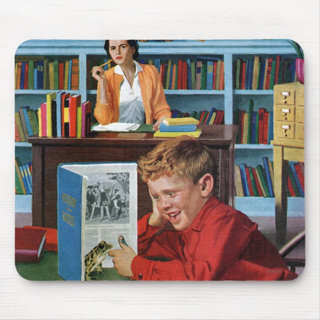 Groda i bibliotek musmatta (Framsidan)