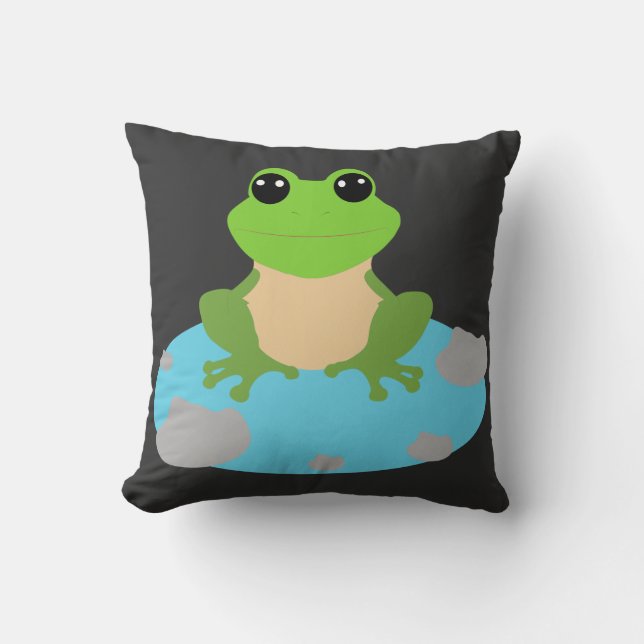 groda i dammen kudde (Framsida)