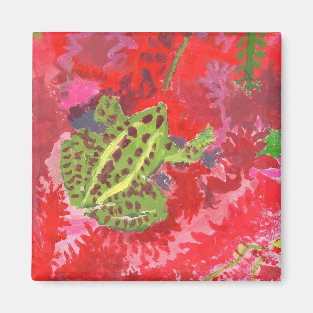 Groda i rött magnet (Framsidan)