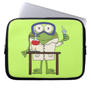 Groda i vetenskapslabbet laptop fodral