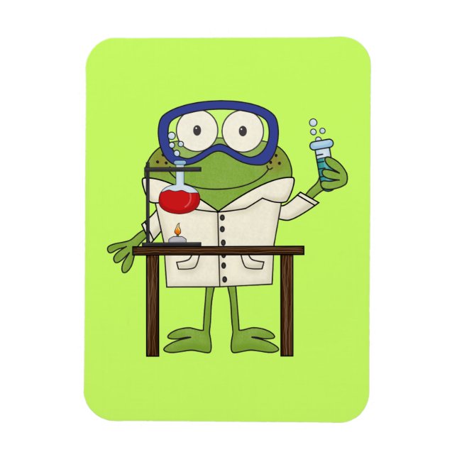 Groda i vetenskapslabbet magnet (Vertikal)