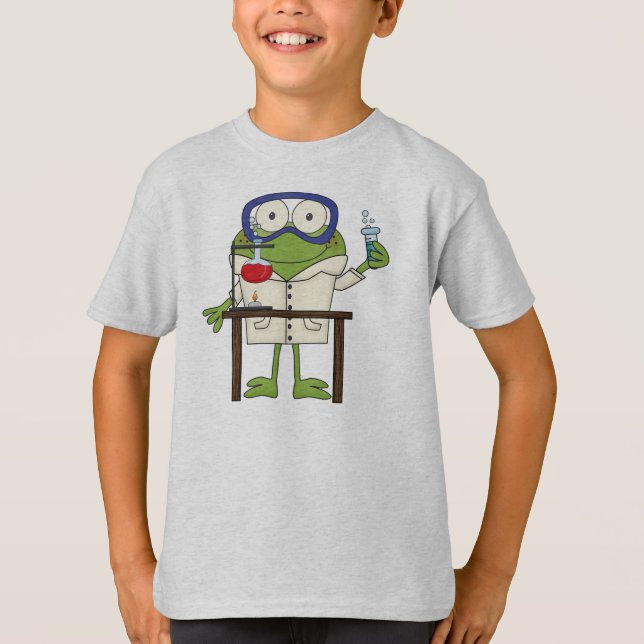 Groda i vetenskapslabbet t-shirt (Framsida)