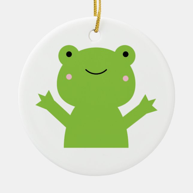 Groda Julgransprydnad Keramik (Framsidan)