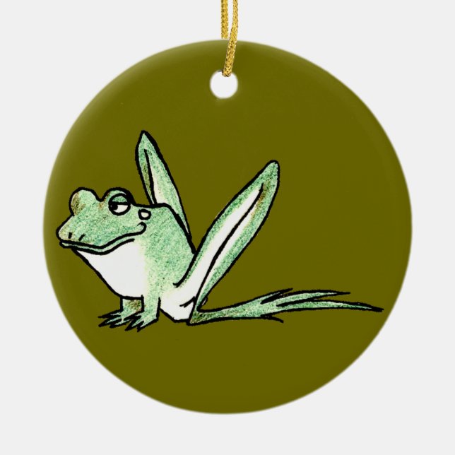 Groda Julgransprydnad Keramik (Framsidan)